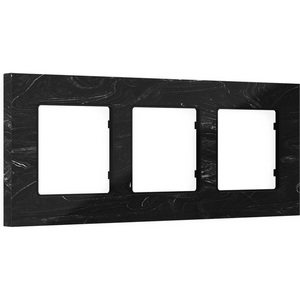 Изображение товара Рамка Ambrella Volt ALFA Grand (Черный мрамор) 3-ая AF930703