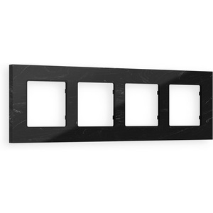 Изображение товара Рамка Ambrella Volt ALFA Grand (Черный мрамор) 4-ая AF930704