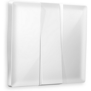 Изображение товара Лицевая панель Ambrella Volt ALFA (Белый глянец) для 3-клавишных выключателей QUANT AP1050