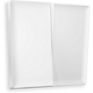 Изображение товара Лицевая панель Ambrella Volt ALFA (Белый матовый) для 2-кл выключателей QUANT AP1230