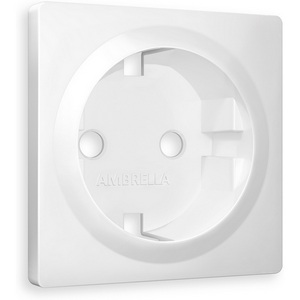 Изображение товара Лицевая панель Ambrella Volt ALFA (Белый матовый) для электрической розетки с/з QUANT AP1260