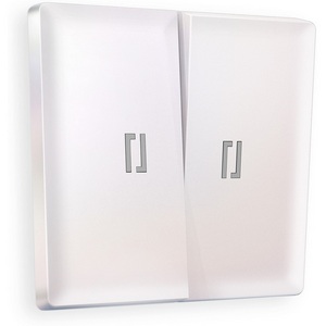Изображение товара Лицевая панель Ambrella Volt ALFA (Жемчуг) для 2-клавишных выключателей с подсветкой QUANT AP2040