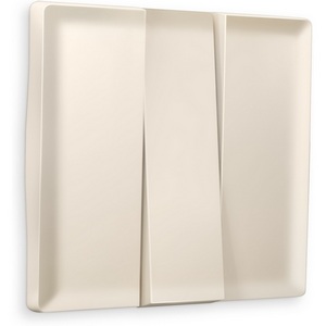 Изображение товара Лицевая панель Ambrella Volt ALFA (Бежевый матовый) для 3-кл выключателей QUANT AP3250