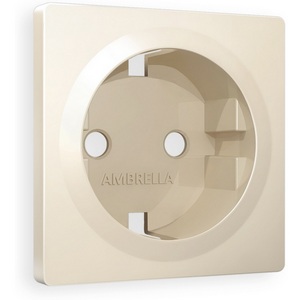 Изображение товара Лицевая панель Ambrella Volt ALFA (Бежевый матовый) для электрической розетки с/з QUANT AP3260