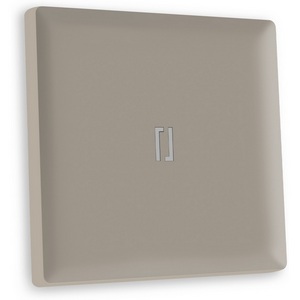 Изображение товара Лицевая панель Ambrella Volt ALFA (Серо-бежевый матовый) для 1-кл выключателей с подсветкой QUANT AP3620