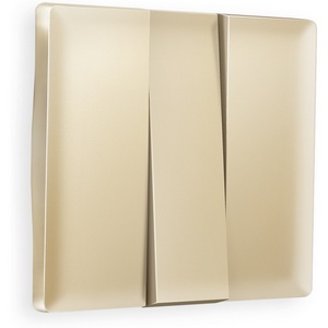 Изображение товара Лицевая панель Ambrella Volt ALFA (Шампань) для 3-клавишных выключателей QUANT AP6050