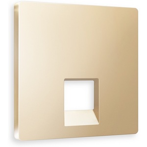 Изображение товара Лицевая панель Ambrella Volt ALFA (Шампань) для компьютерной/телефонной розетки RJ-45/RJ-11 QUANT AP6120