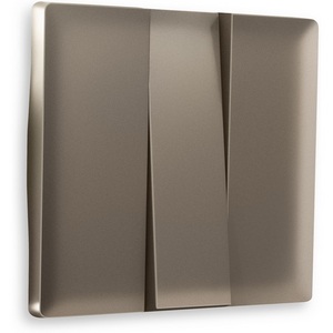 Изображение товара Лицевая панель Ambrella Volt ALFA (Темная бронза матовый) для 3-клавишных выключателей QUANT AP6350