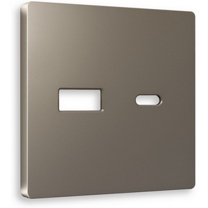 Изображение товара Лицевая панель Ambrella Volt ALFA (Темная бронза матовый) для розетки 2USB тип A+C QUANT AP6410