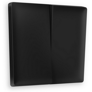 Изображение товара Лицевая панель Ambrella Volt ALFA (Черный матовый) для 2-клавишных выключателей QUANT AP8030