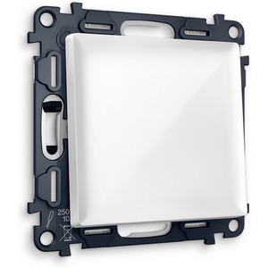 Изображение товара Комплект механизма встраиваемый Ambrella Volt 1-клавишного выключателя ALFA MA101010 Белый глянец QUANT