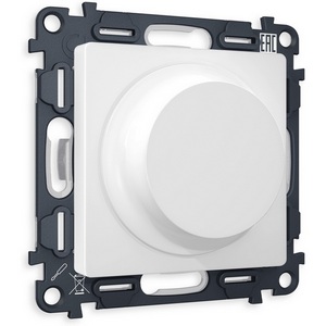 Изображение товара Комплект механизма встраиваемый Ambrella Volt светорегулятора универсального поворотно-нажимного ALFA MA125510 Белый матовый 25-600W/LED 5-300W QUANT