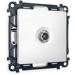 Изображение товара Комплект механизма встраиваемый Ambrella Volt TV розетки оконечной ALFA MA133010 Белый матовый 50-870 MHz 1dB QUANT