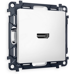 Изображение товара Комплект механизма встраиваемый Ambrella Volt розетки HDMI 2.0 ALFA MA134010 Белый матовый 40V/500mA 2.0GHz 5-18Gbit/s QUANT