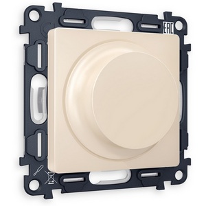 Изображение товара Комплект механизма встраиваемый Ambrella Volt светорегулятора универсального поворотно-нажимного ALFA MA325510 Бежевый матовый 25-600W/LED 5-300W QUANT