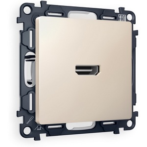 Изображение товара Комплект механизма встраиваемый Ambrella Volt розетки HDMI 2.0 ALFA MA334010 Бежевый матовый 40V/500mA 2.0GHz 5-18Gbit/s QUANT