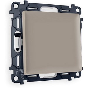 Изображение товара Комплект механизма встраиваемый Ambrella Volt 1-клавишного проходного выключателя ALFA MA361020 Серо-бежевый матовый QUANT
