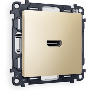 Изображение товара Комплект механизма встраиваемый Ambrella Volt розетки HDMI 2.0 ALFA MA614010 Шампань 40V/500mA 2.0GHz 5-18Gbit/s QUANT