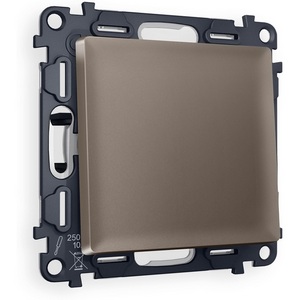 Изображение товара Комплект механизма встраиваемый Ambrella Volt 1-клавишного проходного выключателя ALFA MA631020 Темная бронза матовый QUANT