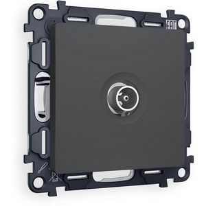 Изображение товара Комплект механизма встраиваемый Ambrella Volt TV розетки проходной ALFA MA913030 Графит мягкое касание 5-1000 MHz 4dB QUANT