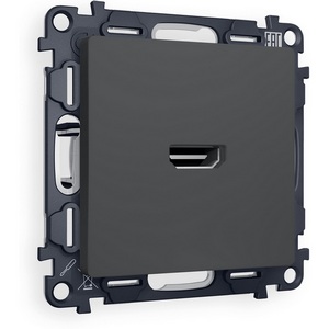 Изображение товара Комплект механизма встраиваемый Ambrella Volt розетки HDMI 2.0 ALFA MA914010 Графит мягкое касание 40V/500mA 2.0GHz 5-18Gbit/s QUANT