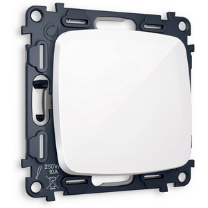 Изображение товара Выключатель одноклавишный (белый глянец) Ambrella Volt QUANT MO101010