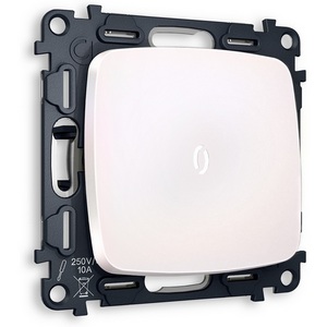 Изображение товара Комплект механизма встраиваемый Ambrella Volt 1-клавишного выключателя с подсветкой 5600K OMEGA MO202015 Жемчуг QUANT