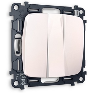 Изображение товара Комплект механизма встраиваемый Ambrella Volt 3-клавишного выключателя OMEGA MO205010 Жемчуг QUANT