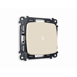 Изображение товара Комплект механизма встраиваемый Ambrella Volt 1-клавишного выключателя с подсветкой 5600K OMEGA MO322015 Бежевый матовый QUANT