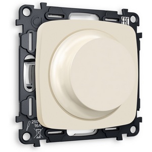 Изображение товара Комплект механизма встраиваемый Ambrella Volt светорегулятора универсального поворотно-нажимного OMEGA MO325510 Бежевый матовый 25-600W/LED 5-300W QUANT