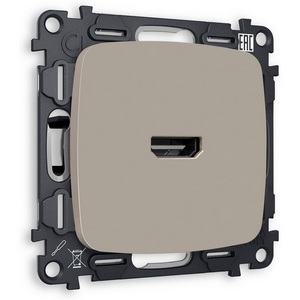 Изображение товара Комплект механизма встраиваемый Ambrella Volt розетки HDMI 2.0 OMEGA MO374010 Серо-бежевый матовый 40V/500MO 2.0GHz 5-18Gbit/s QUANT