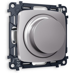 Изображение товара Комплект механизма встраиваемый Ambrella Volt светорегулятора универсального поворотно-нажимного OMEGA MO505510 Сталь матовый 25-600W/LED 5-300W QUANT