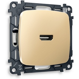 Изображение товара Комплект механизма встраиваемый Ambrella Volt розетки HDMI 2.0 OMEGA MO614010 Шампань 40V/500mA 2.0GHz 5-18Gbit/s QUANT