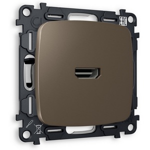 Изображение товара Комплект механизма встраиваемый Ambrella Volt розетки HDMI 2.0 OMEGA MO644010 Темная бронза матовый 40V/500mA 2.0GHz 5-18Gbit/s QUANT