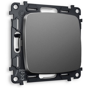 Изображение товара Комплект механизма встраиваемый Ambrella Volt 1-клавишного выключателя OMEGA MO651010 Антрацит серый QUANT