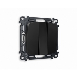 Изображение товара Комплект механизма встраиваемый Ambrella Volt 3-клавишного выключателя OMEGA MO805010 Черный матовый QUANT