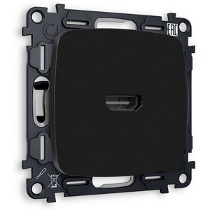 Изображение товара Комплект механизма встраиваемый Ambrella Volt розетки HDMI 2.0 OMEGA MO814010 Черный матовый 40V/500mA 2.0GHz 5-18Gbit/s QUANT