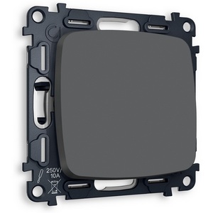 Изображение товара Комплект механизма встраиваемый Ambrella Volt 1-клавишного проходного выключателя OMEGA MO901020 Графит мягкое касание QUANT