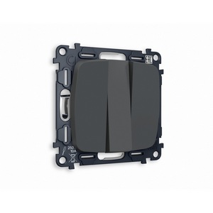 Изображение товара Комплект механизма встраиваемый Ambrella Volt 3-клавишного выключателя OMEGA MO905010 Графит мягкое касание QUANT