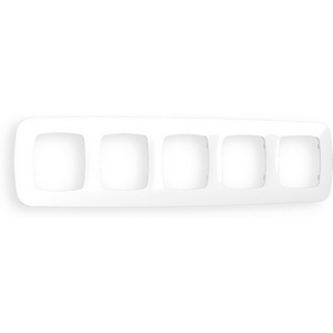 Изображение товара Рамка Ambrella Volt OMEGA Ecta (Белый глянец) 5-ая OF140105