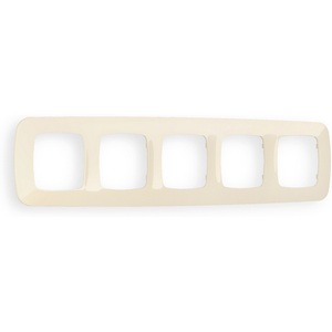 Изображение товара Рамка Ambrella Volt OMEGA Ecta (Бежевый глянец) 5-ая OF140305