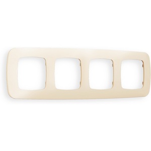 Изображение товара Рамка Ambrella Volt OMEGA Ecta (Бежевый матовый) 4-ая OF140334