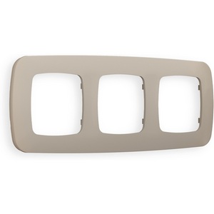 Изображение товара Рамка Ambrella Volt OMEGA Ecta (Серо-бежевый матовый) 3-ая OF140363