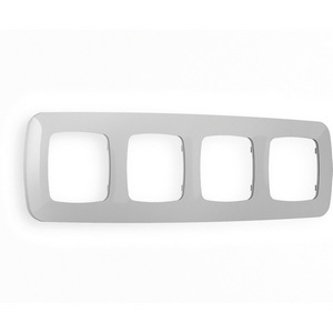 Изображение товара Рамка Ambrella Volt OMEGA Ecta (Серебро глянец) 4-ая OF140404