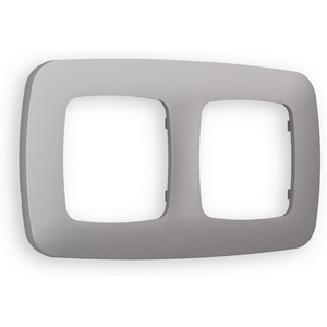 Изображение товара Рамка Ambrella Volt OMEGA Ecta (Сталь матовый) 2-ая OF140502