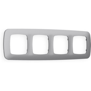 Изображение товара Рамка Ambrella Volt OMEGA Ecta (Сталь матовый) 4-ая OF140504