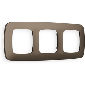 Изображение товара Рамка Ambrella Volt OMEGA Ecta (Темная бронза матовый) 3-ая OF140633