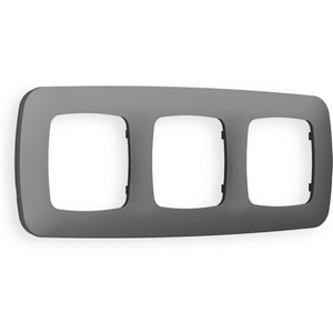 Изображение товара Рамка Ambrella Volt OMEGA Ecta (Антрацит серый) 3-ая OF140653