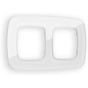 Изображение товара Рамка Ambrella Volt OMEGA Radian (Белый Стекло органическое) 2-ая OF320102