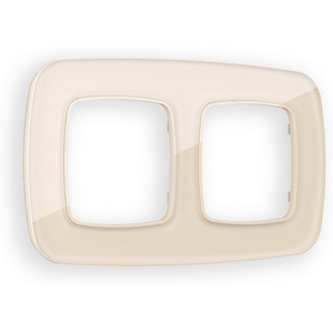 Изображение товара Рамка Ambrella Volt OMEGA Radian (Бежевый Стекло органическое) 2-ая OF320302